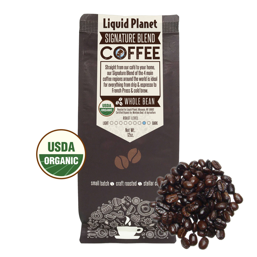 Organic Coffee - Liquid Planet Signature Whole Bean